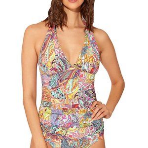 NWT Bleu Rod Beattie Women's Bohemian Paradise Tankini Top 4